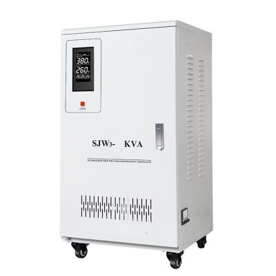 China SVC Green Energy SJW-15KVA AC 260V 450V Power Voltage Regulators / Three Phase Stabilizers With Servo for sale