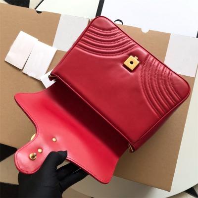 China High quality hot selling leopard used branded red purse handbags for girls for sale