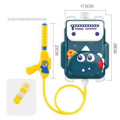 China Funny DINOSAUR Outdoor Adult Plastic Large Backpack Animal Gun Cartoon Summer Toy Beach Shooting Toys For Kid Good Quality Cheap Shantou Factory for sale