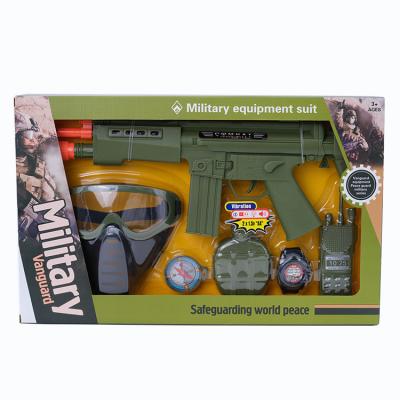 China Children Ride On Role Play Set Boy Army Child Military Toy Gun Cool Plastic Soldier 84*44*62cm for sale