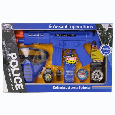 China Safe Hit Assault Educational Role Playing Child Simulation Police To Pretend Plastic Toy Gun 84*44*62 for sale