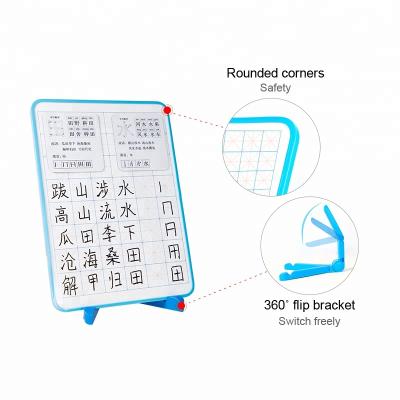 China Wipe Dry Clear Whiteboard Tin Word Format Blue for School Teaching or Kids Erase Portable Lapboards for Enrollment for sale