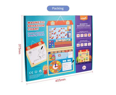 China Can also be used for Growth Recorder Magnetic Drawing Board Behavior Voucher Reward and Accountability Chart Hanging Board with Stickers for sale