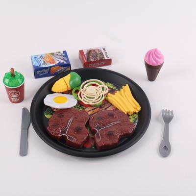 China Plastic Suitable Price Top Quality Learning For Kids PP Steak Pretend Play Toy for sale