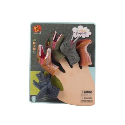 China Hot Sale Quality Vinyl Toys Funny Dinosaur Finger Puppets for sale