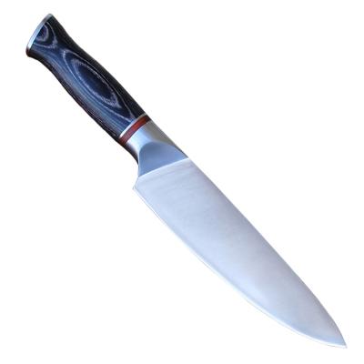 China New Pakka Viable Premium Quality 8inch 5cr15mov Design Knife Kitchen Knife Wood Handle Pakka Steel New Design Ultra Sharp Blade Knife for sale