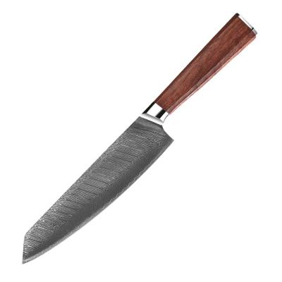 China High Quality VG10 Damascuse Japanese Chef Knife 8inch Kiritsuke Steel Layers Newest Satoku Handle Knot Resin Wooden Knife Viable 67 for sale