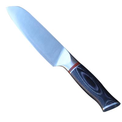 China New Arrival 7inch 5cr15mov Stainless Steel Kitchen Chef Knife Viable Ultra Sharp Pakka Wood With Handle Forged Japanese Nakiri Knife for sale