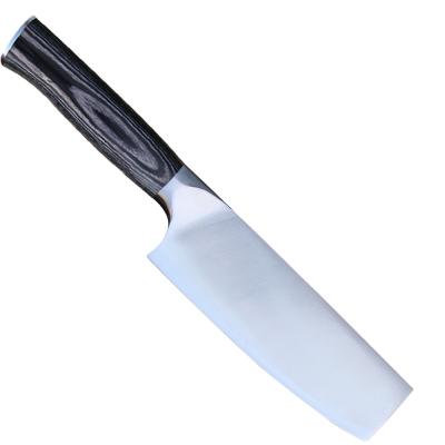 China 6.5inch Kitchen Chef Knife 5Cr15Mov Nakiri Viable Japanese High Carbon Steel Knife Cutting Food Cleaver Knife for sale