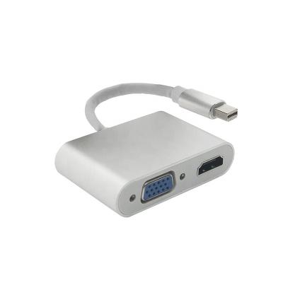 China High Flexible / Extend Multi Mode HD-MI Digital Laptop Thunderbolt Mini Displayport To VGA Adapter for sale