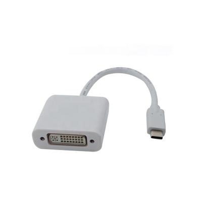 China Heat/fast oxidation/anti-wear/stable siqnal type C to DVI USB-C converter to DVI-D connector single link DVI cable for sale