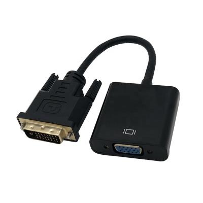 China Heat/rapid oxidation/wear-resistant/stable siqnal mini DVI-D to VGA adapters DVI to VGA converter for computer projector for sale