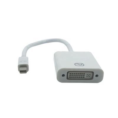 China Plug and Play Mini DP to DVI Adapters Mini DVI-D DisplayPort to DVI Connector for Monitor for sale