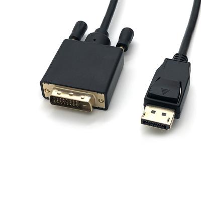 China High Flexible / Extend Mode 3m 1080p Display Port DP Male To DVI Male DisplayPort DP To DVI Cable for sale