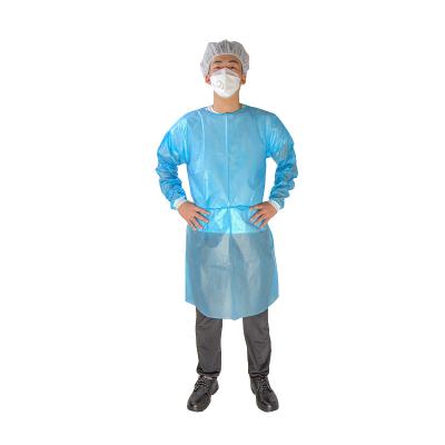 China Factory wholesale price PPE laminate gowns breathable disposable isolation gowns pe laminate gowns for sale