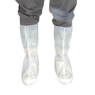 China Wholesale Price Cleanroom Protective Boot Cover PPE Dust Proof Disposable White Nonwoven Disposable Isolation Protective Boots Cover for sale