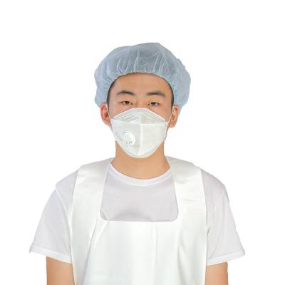 China Hospital Head Crowd Cover PP 25gsm Non Woven Round Cap Hair Buffing Net Cap Non Woven Round Cap for Food Processing Worker for sale