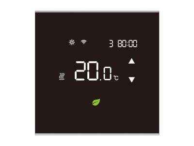 China Electric Heated  Room Touch Screen Thermostat , Heating Air Conditioning Thermostats with NTC sensor for sale