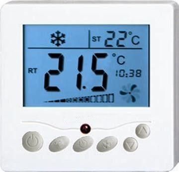 China Spülen Sie angebrachten Bodenheizungs-programmierbaren Thermostat-Digital-Ventilatorkonvektor-Thermostat zu verkaufen