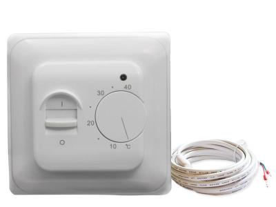 China Professional Manual Heated Floor Thermostat 230VAC IP20 Radiant Heat Thermostat for sale