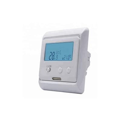 China Sensor heated elegante 220V - 240V del termóstato NTC del piso de Digitaces con la pantalla LCD en venta