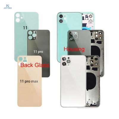 China Glass Back Glass Cover For iPhone 11 Housing Back Panel For Iphone 11 pro 11 pro Max Replacement With Big Hole With Sticker for sale