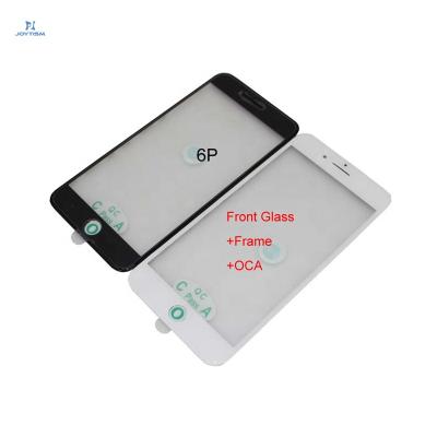 China Front Cover Glass Frame OCA Panel for iPhone 6P 6 plus Touch Digitizer for iPhone 6 plus replacement parts for iphone 6 plus front glass for sale