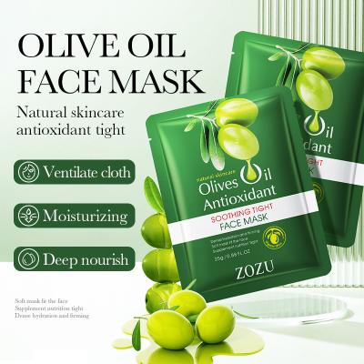 China Wholesale Organic Facial Whitening Mask Hydration Face Mask Beauty Sheet Face Mask OEM Olive Oil Private Label Face Masks Moisturizer Moisturizer for sale