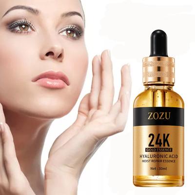 China Skin Revitalizer New Product Gold Hyaluronic Acid Serum Moisturizing Repair Serum Skin Care Vitamin C Essence Anti Aging Facial Serum for sale