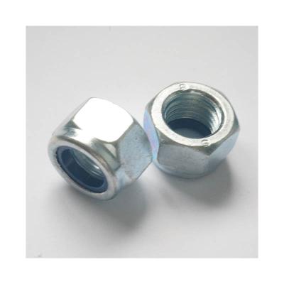 China Prevailling torque type 304/316/35# hex nylon thick lock nut hex nuts etc heavy type DIN982 with nylon for sale