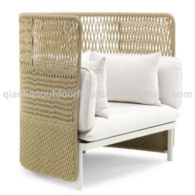 China Metal 1 Sofa Set Party Seat Color Garden Furniture Modern Aluminum Outdoor Plastic Wicker Rattan Waterproof Metal Rope Sets for sale