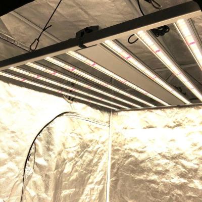 China Seed Starting ETL Approved 830w 2.8umol/J 3500K+660nm Highest Efficiency Dimmable Foldable Full Spectrum Led Grow Light for sale