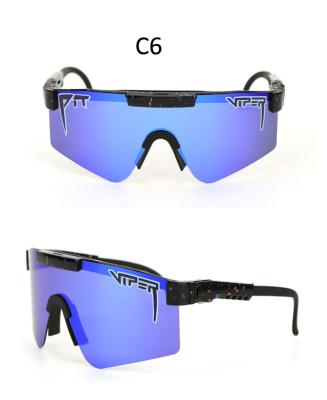 China Anti Sport 2021 Windproof Sports Sunglasses Viper Fashion UV400 Sunglass For Men Custom One Piece Lens Shades for sale