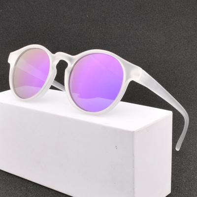 China Anti UV400 Guangzhou factory custom logo branded sunglasses retro vintage circle polarized eyewear for men for sale