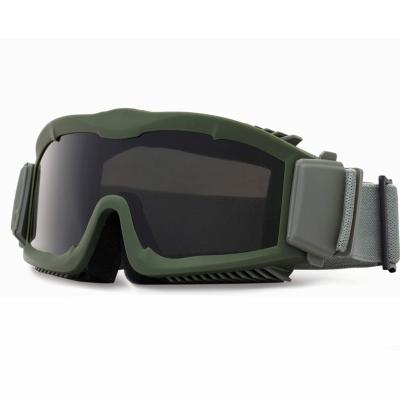 China High Quality High Quality Anti-impact 3.0mm Thickness Durable Military Ballistic Tactical Goggles for sale