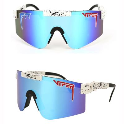 China 2021 Sports UV400 Men Anti Windproof Sunglasses One Piece Lens Custom Shades Viper Fashion Sport Sunglass for sale