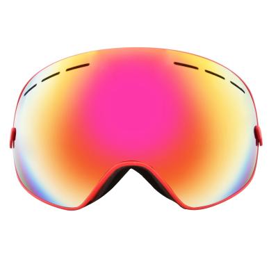 China Antifog Most Popular Custom High Quality Multi Color Lens OEM Funny Sports Snow Ski Goggles Ski Glasses for sale