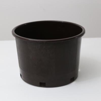 China Wholesale Durable and Non-Toxic Hydroponics Round Black Plastic Pots for Vegetable or Flower Garden Tree for sale