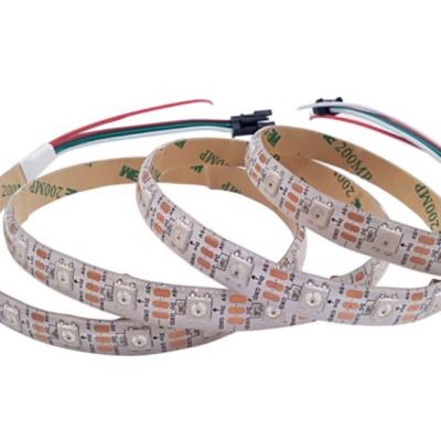 China Theme Park Hot Sale New Product 5050 Element WS2812 CHIPS Magic 144led/m 5V RGB Color Led Strip Lights for sale