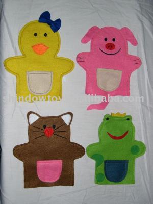 China Hand Puppet Hand Cloth Nonwoven Felt Puppet for sale