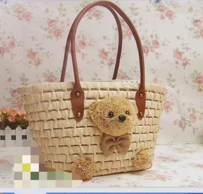 China Lady Fashion Tote Straw Bag, Natural Straw Handbag for sale