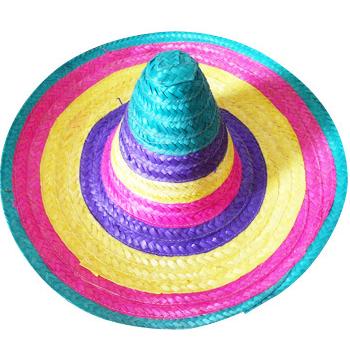 China Striped multicolored mexican hat for sale