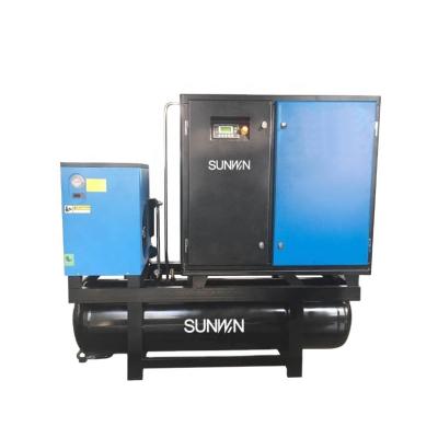 China 22KW lubricated combined air compressor with air filter and air tank for sale