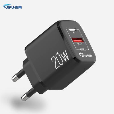 China Mobile Phone Charger Eu Plug Palladium 20w 20w Charging Power Supplier Wall Charger Fast Fast USB C 20w Power Adapter For Iphone 13 Charger for sale