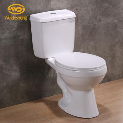 China Double-Flow Customized Ceramic West Two-Stage Rack Lavatory Two-Piece Toilet for sale