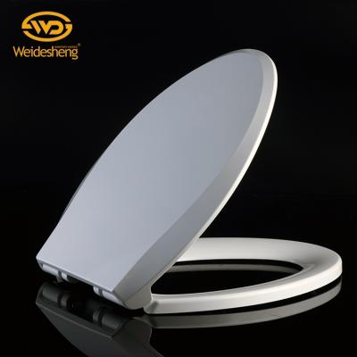 China Slow-end Easy Clean PP Toilet Seats And Urea Soft V-shape Toilet Bowl Seat Cover for sale