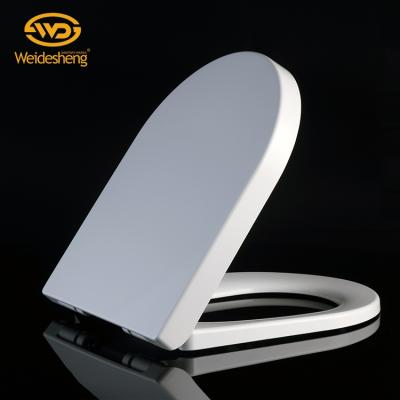 China Slow-End Toilet Seats Slow-End Shape Silent Urea Plastic Toilet Seat Cover Lid for sale