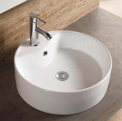 China China Manufacture Modern Bathroom Round White Sinks Wash Ceramic Wash Basin for sale