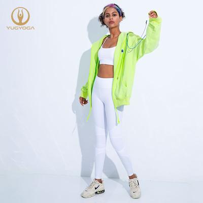 China Full Support Breathable Breathable Collar Zip Up Custom High Quality Crop Top Long Sleeve Casual Yoga Tops For Girls for sale