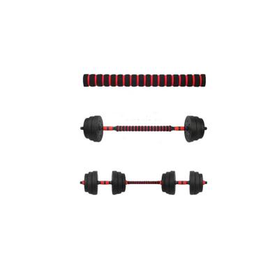 China PVC Factory Wholesale Cheap Adjustable Muscle Workout 40kg Barbell Dumbbell Set for sale